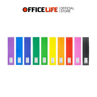 Orca (ออร์ก้า) สันรูดพลาสติก A4 ขนาด 5 mm มีให้เลือก 19 สี ( 12 ชิ้น / แพ็ค )