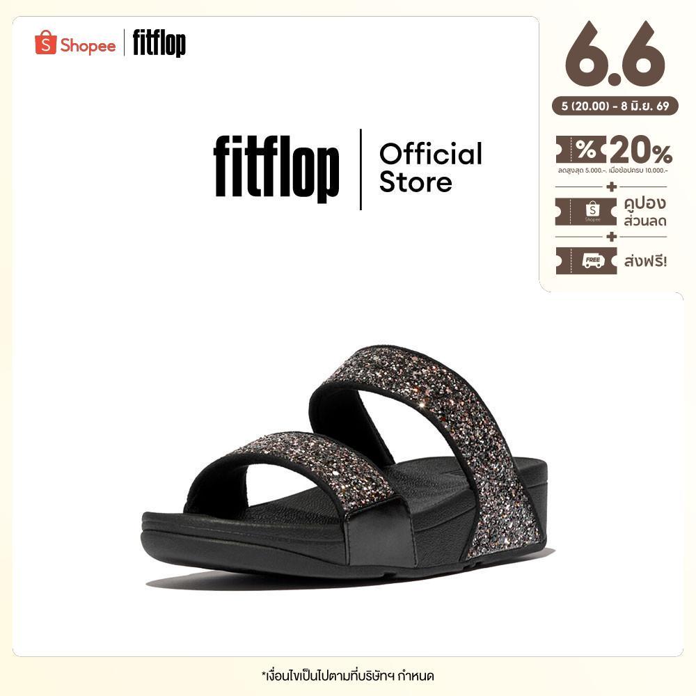 FITFLOP LULU MULTI-TONAL GLITTER S รองเท้าแตะผู้หญิง รุ่น JE5-C55 สี BLACK