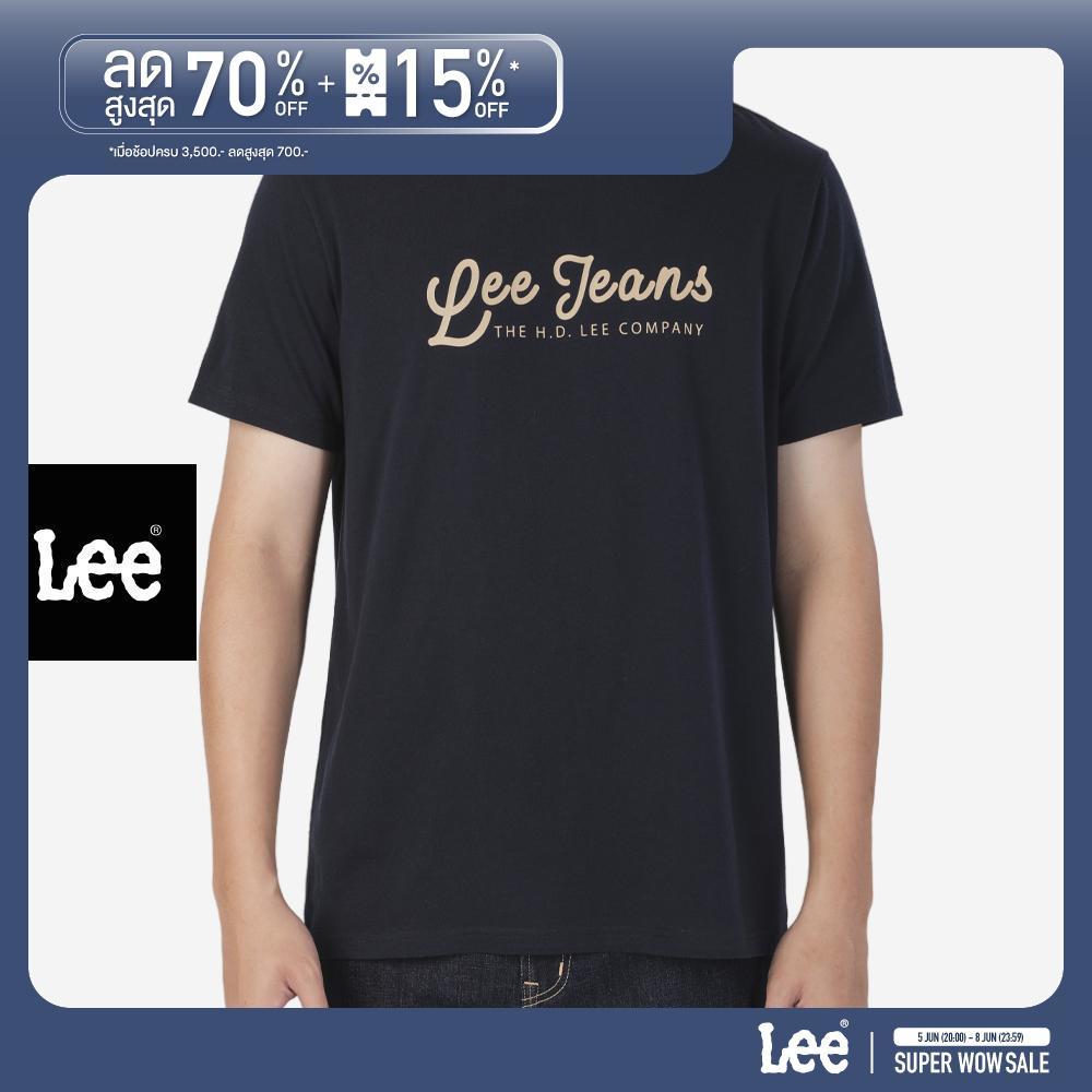 LEE เสื้อยืดแขนสั้นผู้ชาย รุ่น LE S126MTSSF03 สีกรมท่า