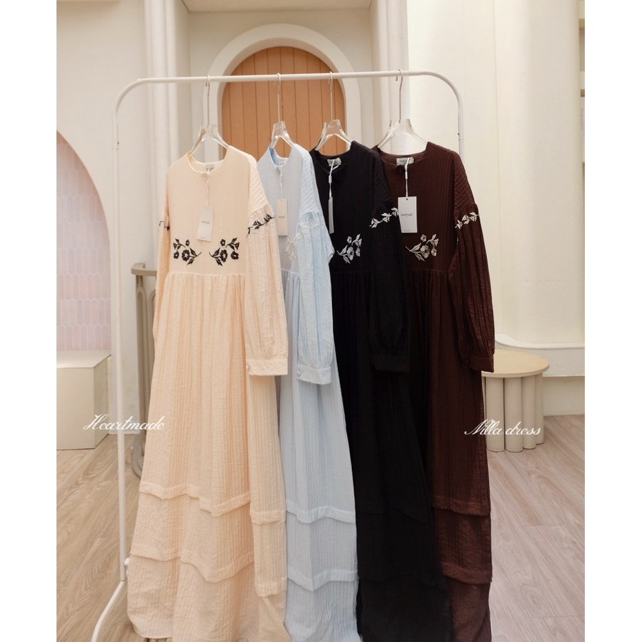 Heartmade-Nilla dress(สินค้าพร้อมส่ง)🪡🥀