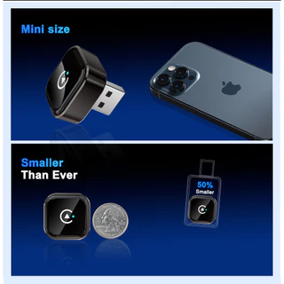 อะแดปเตอร์ CarPlay ไร้สาย 2 in 1 USB/Type-C รถ Dongle, Mini CarPlay Box Plug and Play, สําหรับ
