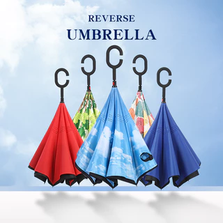 YTL ร่มกลับด้าน รุ่นผ้า2ชั้น uv Umbrella ร่มขนาดใหญ่ 2 ชั้น กัน UV กันแดด กันฝน สะดวกสำหรับลงรถเพื่อกางร่ม