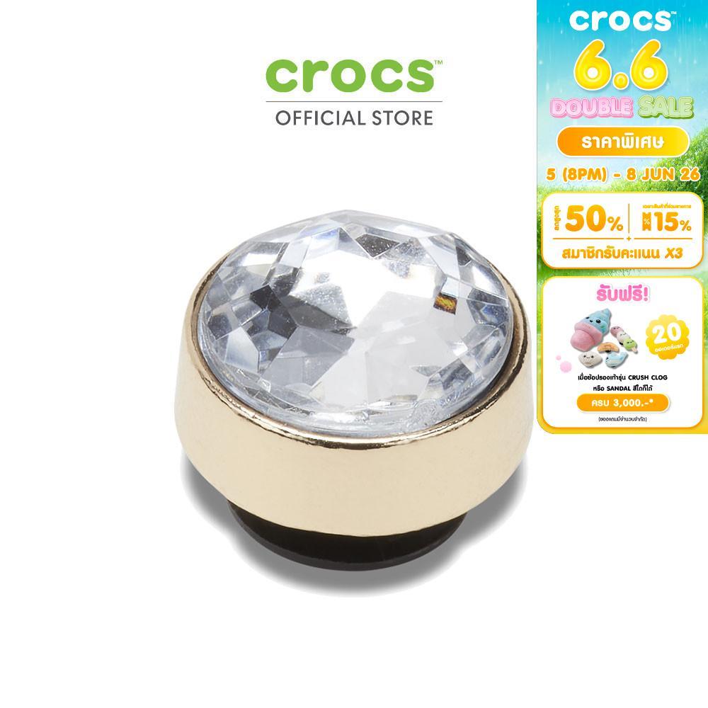CROCS ตัวติดรองเท้า JIBBITZ GOLD CLEAR GEM