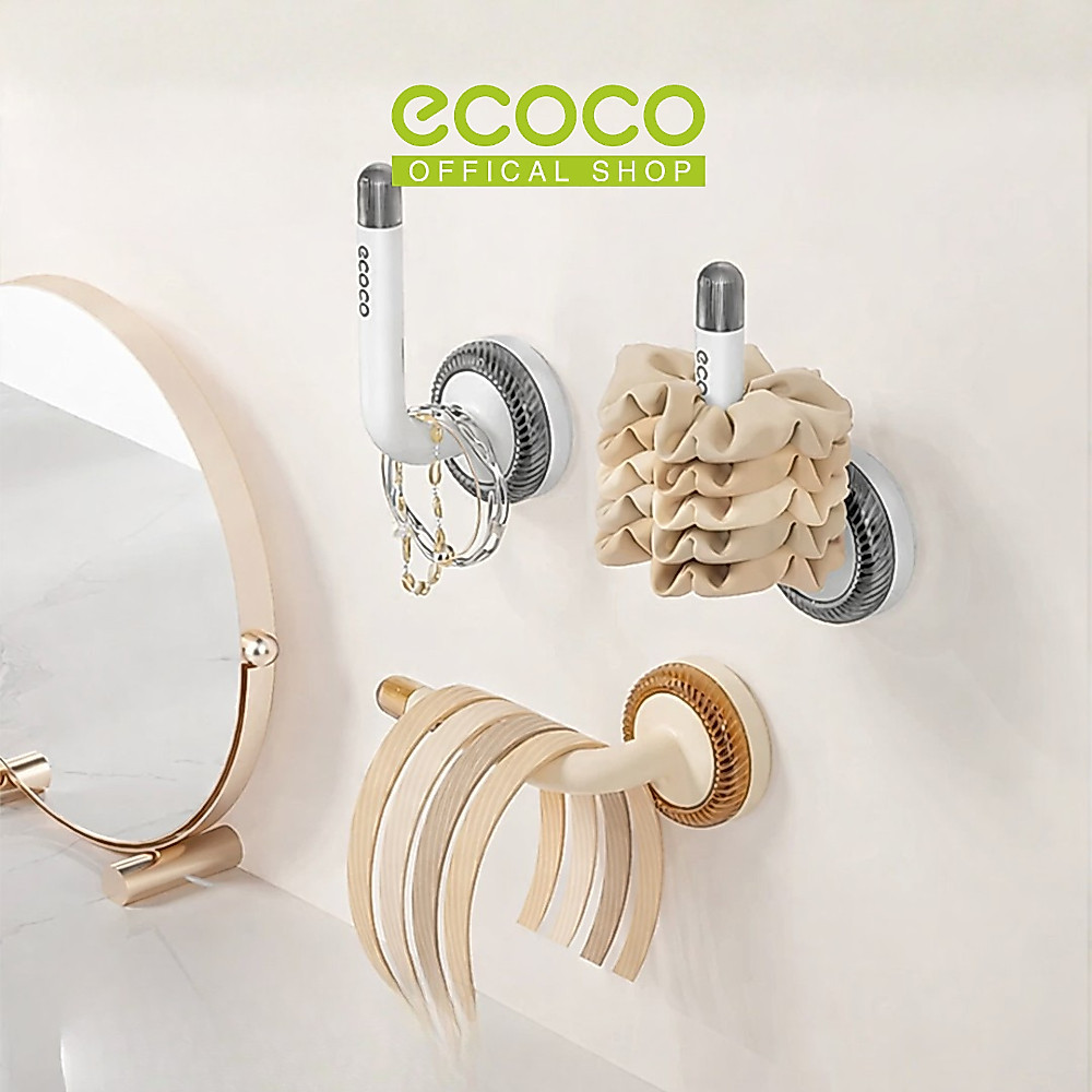 GANTUNGAN ECOCO ตะขอตัว L ดูด - ตะขอกาวอเนกประสงค์ / ไม้แขวนเสื้อ L / กาวตะขออลูมิเนียม / ติดผนังมัล