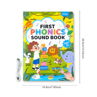 First PHONICS Sound Book หนังสือโฟนิกส์มีเสี ยง ภาษาอังกฤษสำหรับเด็ก สอนอ่านออกเสียง สำเนียงถูกต้อง