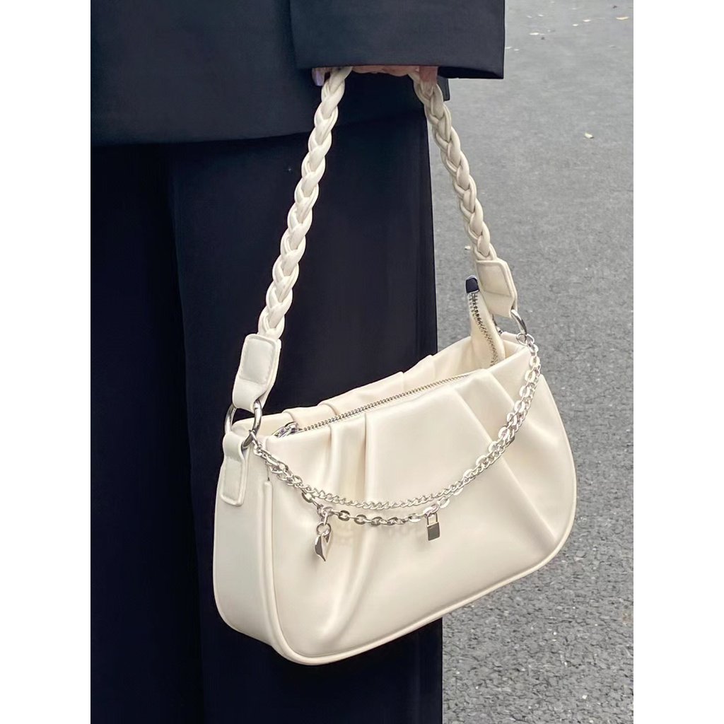 bester brand กระเป๋ กระเป๋าที่ดีที่สุด Classic handbag กระเป๋าผู้หญิง Niche Design Cloud Square กระเ
