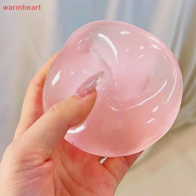 (warmheart) Maltose Squishy ของเล่นทรงกลมน่ารัก Mochi Anti Stress Fidget ของเล่นนุ่มจําลองลูกบอลโปร่งใส Qui-rebound Dpression ของเล่น