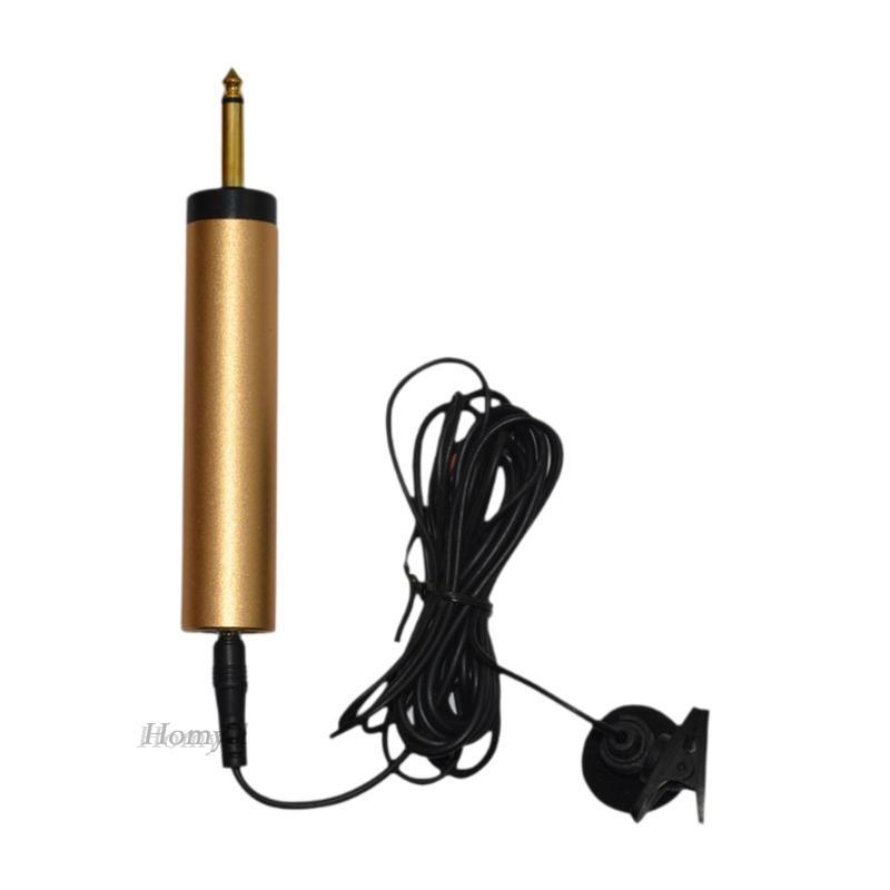 [Homyl1] Lavaliers Lapel Condenser อะแดปเตอร์ไมโครโฟนแซกโซโฟนแบบพกพาที่ทนทาน
