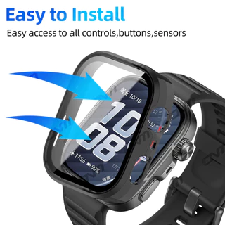 กรณีกันชนแก้วนิรภัย for Huawei Watch Fit 5 4 3 / 5 Pro /4 Pro ป้องกันหน้าจอป้องกัน Gores อุปกรณ์เสริมป้องกันการตกของ PC