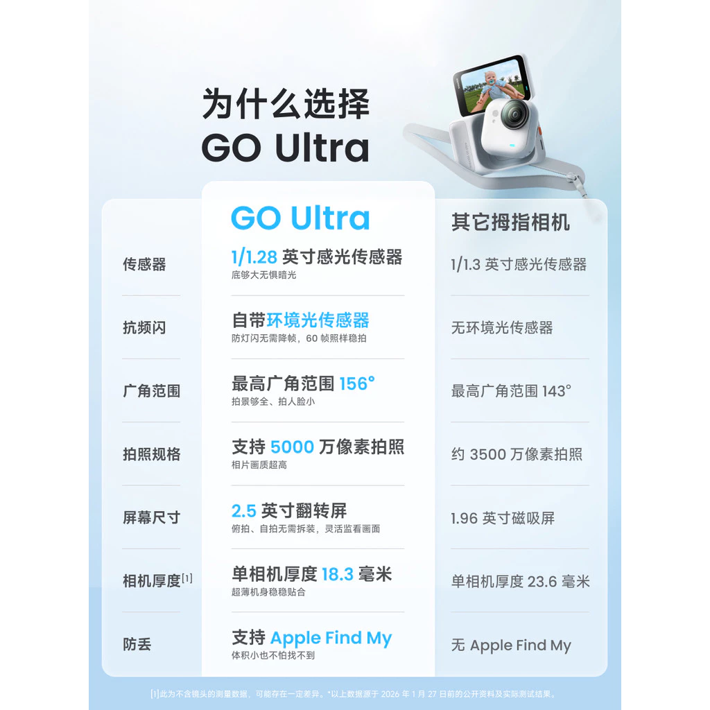 Insta360 GO 3S Shadowstone 4K Action Camera thumbnail 3