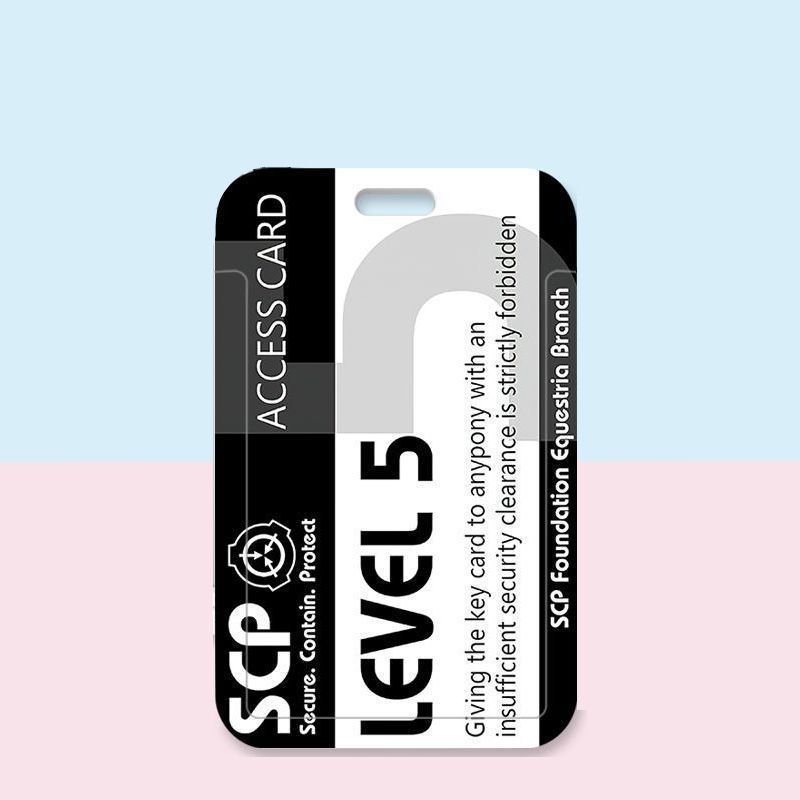 SCP Card Gift Foundation Peripheral Black Card SCP Card Sticker Foundation Peripheral Black Premium 