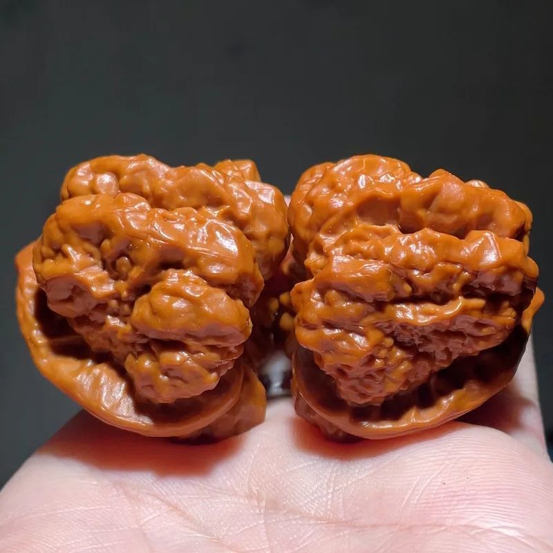Yanqing คางคกหัววอลนัท Wenwan Huairou คางคกทองหัวสิงโตพร้อมขาและตามือแผ่นเล่นชิ้นกบคอลเลกชัน 6.69