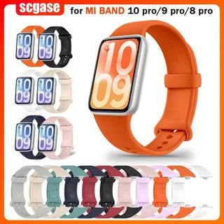 ซิลิโคนนุ่มสําหรับ Xiaomi Mi band 10 pro/9 pro/8 pro สายรัดข้อมือกันน้ําสําหรับ Redmi Watch 6/5/4 สร้อยข้อมืออุปกรณ์เสริม