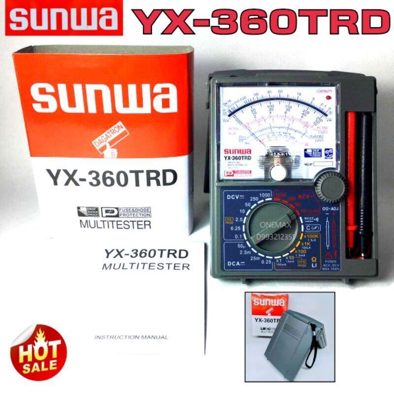 SUNWA YX-360TRD Multimeter มัลติมิเตอร์เข็ม มิเตอร์วัดไฟ มัลติมิเตอร์แบบอนาล็อก มิเตอร์วัดไฟแบบเข็ม