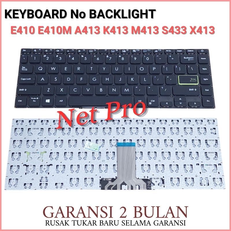 Asus E410M E410MA E410 E410MAO E410K E410KA E410KAO แป้นพิมพ์แล็ปท็อป -NPRO