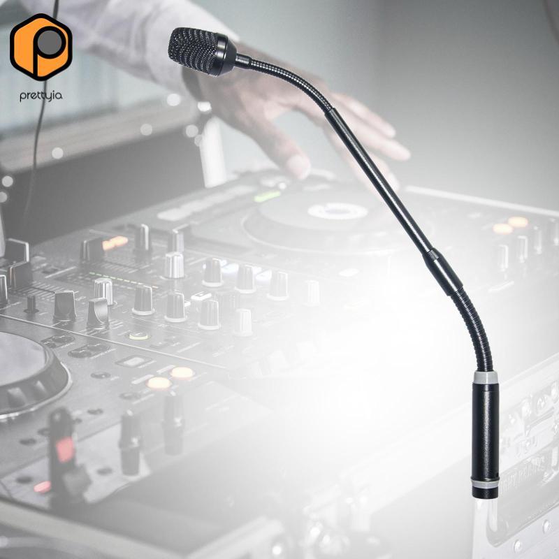 [สวย] Gooseneck Mic Dynamic Mic DJ Mic XLR Mic สําหรับการแสดงบนเวที Webcasts