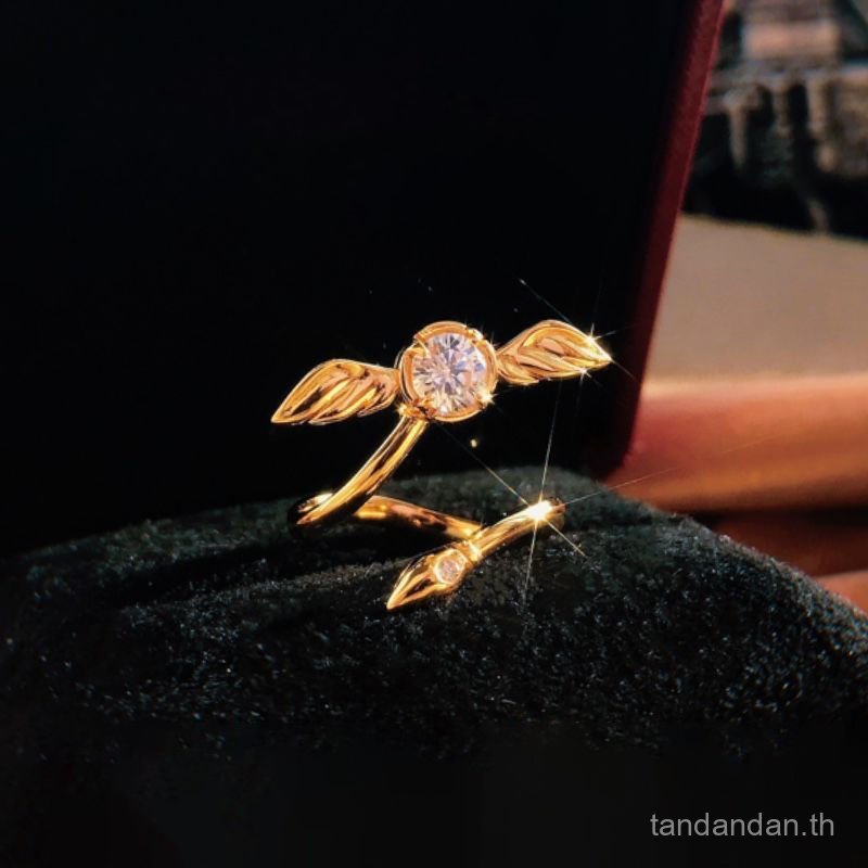 ขายร้อน Gold-plated Flying Thief แหวน Harry Derivative Merchandise Potter หมุนได้ Niche Hami พัดลมแห