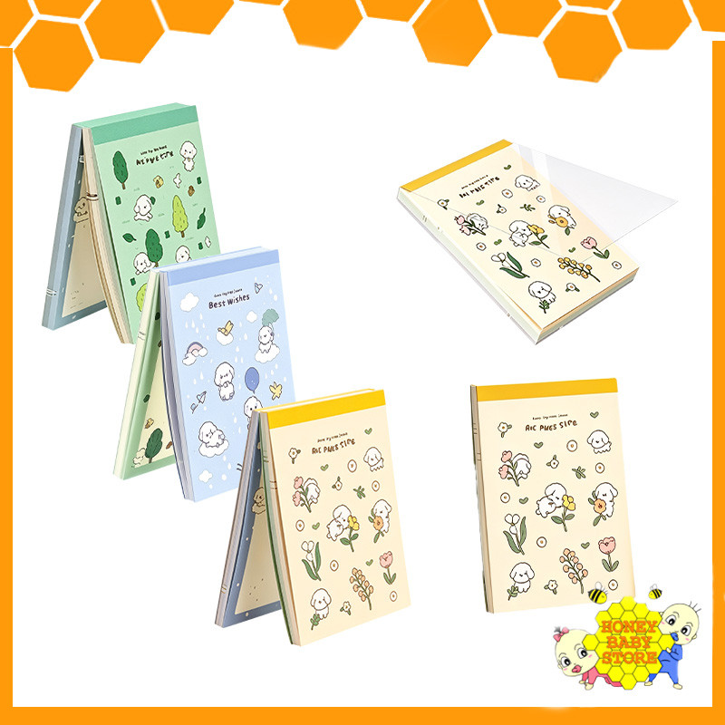 Deli [Per Book] Buku Memo Mini Portable Memo Pad Smooth Writing Double Offset Paper No Ink Bleed Poc