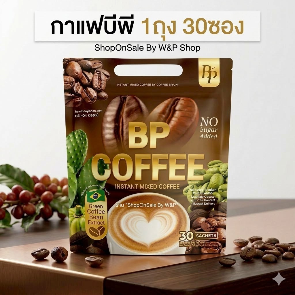 กาแฟบีพี BP COOFFEE /1ถุง บรรจุ30ซอง