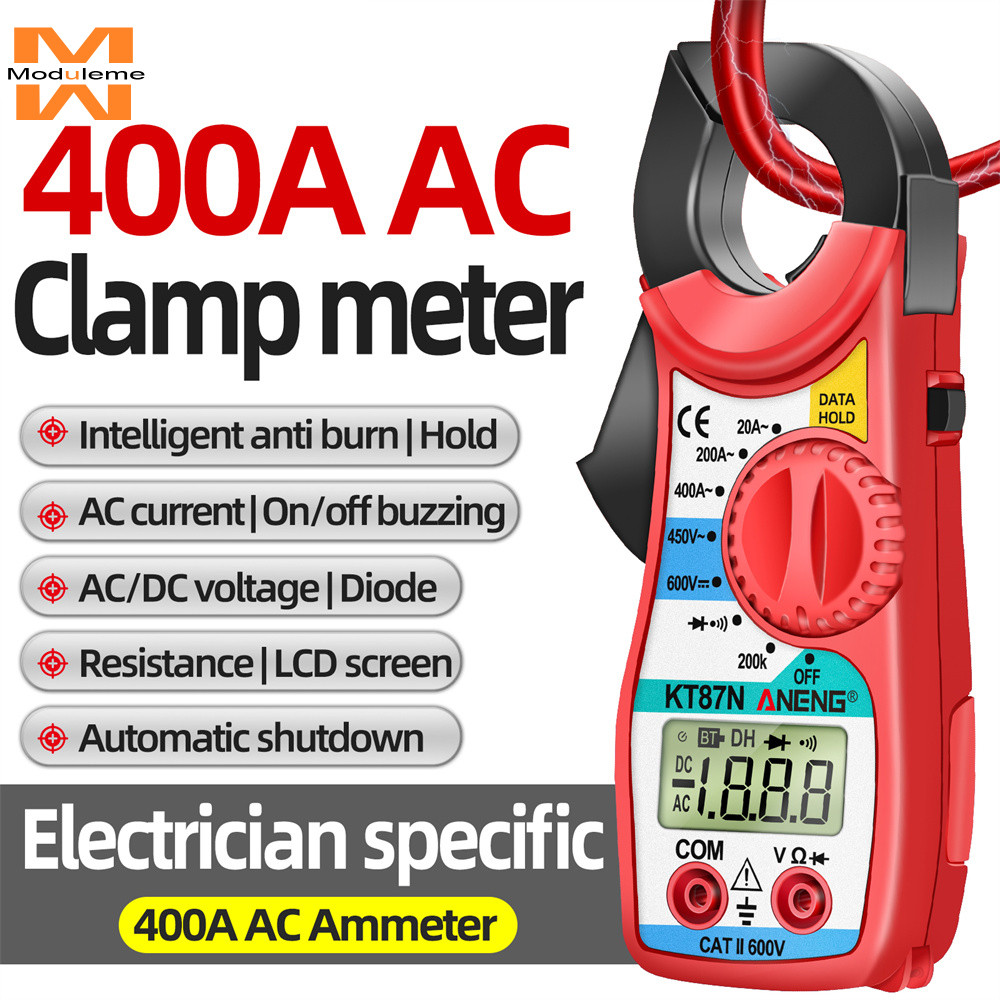 ANENG KT87N 1999-Count Mini Digital Clamp Meter มัลติมิเตอร์กระแสไฟ AC/DC