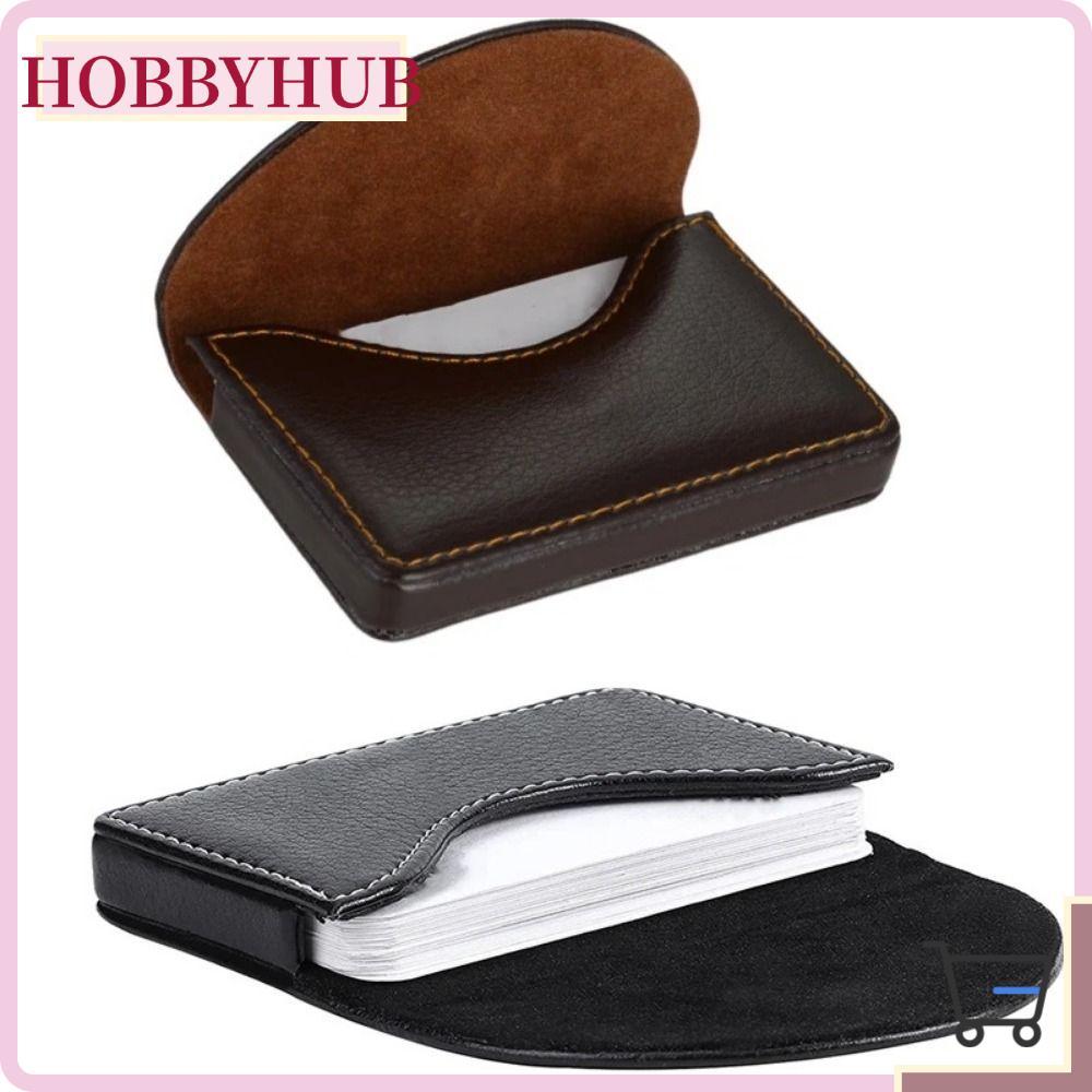 HOBBYHUB ผู้ถือบัตรธุรกิจ, บัตรเครดิตผู้ชายมืออาชีพ, อุปทานสํานักงานหนัง PU ผู้ถือบัตร RFID กระเป๋าสตางค์