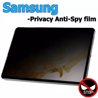 for Samsung ฟิล์มกันมอง Privacy Glass 9H กันแอบมอง for Samsung Galaxy Tab S9 S8 S7 S6lite S7+ S8+ S9+ S7FE S9FE S10FE S10lite A9 A9+ A11 A11+ A8 for ฟิล์มกันแอบมอง Samsung ติดตั้งง่าย ฟิล์มกระจก