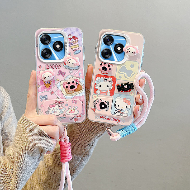 ปลอก Tecno Spark 10 4G ปลอก Tecno Spark 10C ปลอกสําหรับสร้อยข้อมือเคสโทรศัพท์แบบแข็ง BB-CYJZ