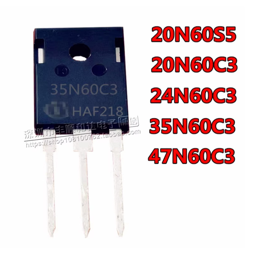 5PCS SPW 35N60C3 24N60C3 47N60C3 20N60C3 TO-247 Field Effect ทรานซิสเตอร์