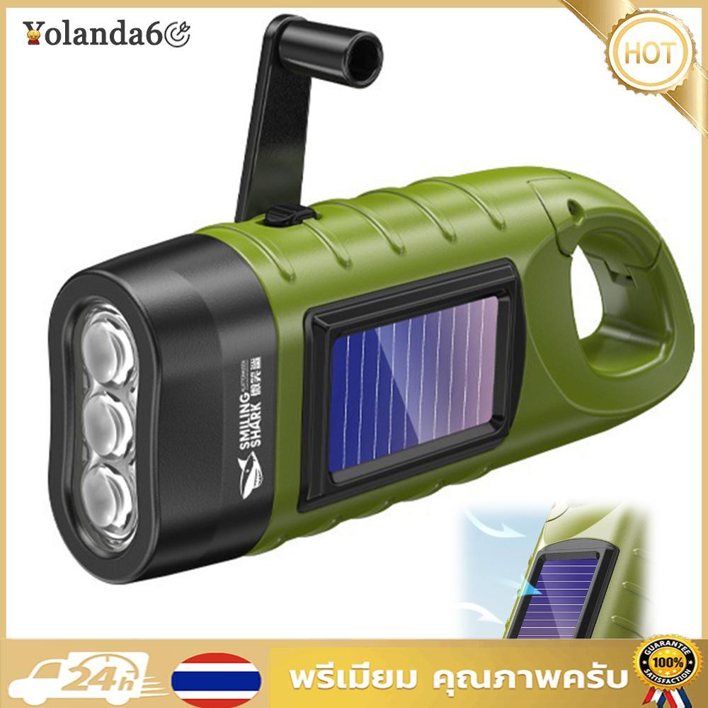 ไฟฉาย LED แบบชาร์จไฟฉุกเฉิน Quick Snap Carbiner Dynamo ไฟฉายแสงแฟลชมือหมุนไฟฉายสําหรับกีฬากลางแจ้ง