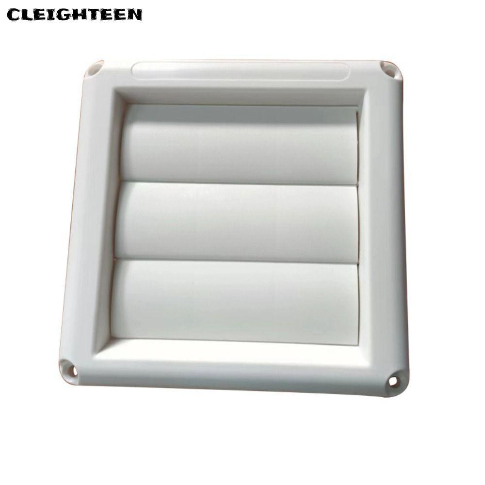 ผ้าคลุมกระจังหน้า CLEIGHTEEN, หน้าจอฝาครอบระบบอากาศพร้อมหน้าจอแมลง Air Dryer Vent Cover, Louver Vent PP Exhaust Outlet ภายนอกผนัง Vent Hood Outlet