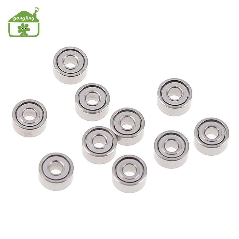 [Gong] 10 ชิ้น 681XZZ 1.5x4x2 มิลลิเมตรเปิดแบริ่งขนาดเล็ก ball mini hand bearing spinner th