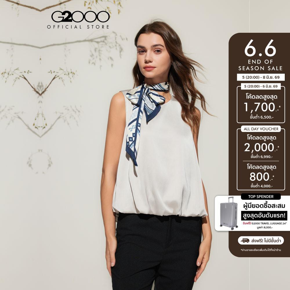 G2000 เสื้อเบลาส์สำหรับผู้หญิง Regular Fit รุ่น 5124148091 GREY