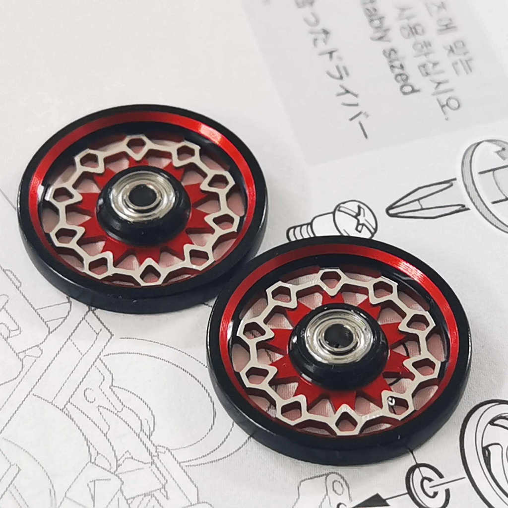 [รุ่น R] TAMIYA Rollers TAMIYA Mini สี่ล้อไดรฟ์ 15464 Anode Dyeing 15437CNC Guide Wheel 15426