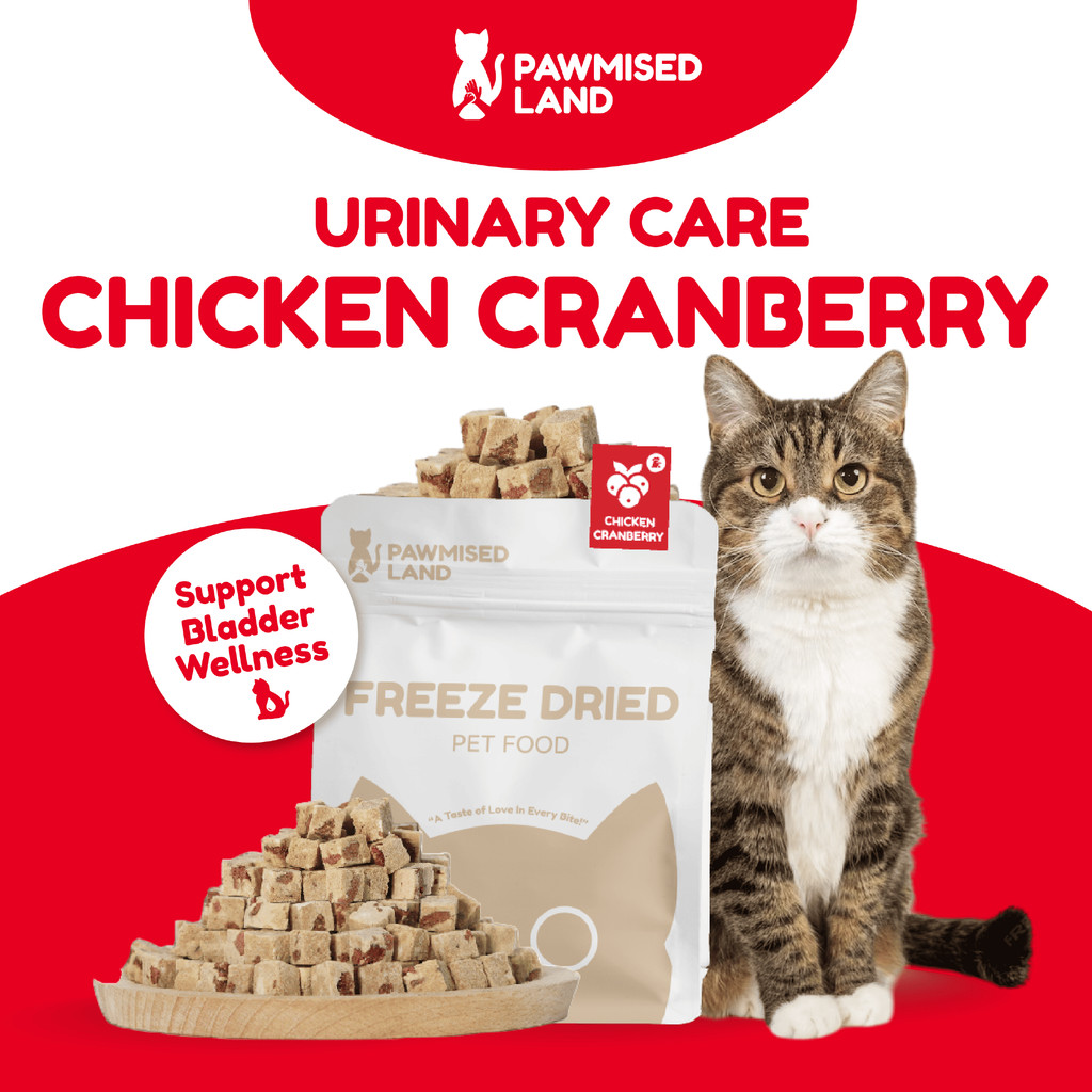 PawmisedLand Catty Munchies - Chicken Cranberry - Functional Series - Freeze Dry 125g อาหารสัตว์เลี้