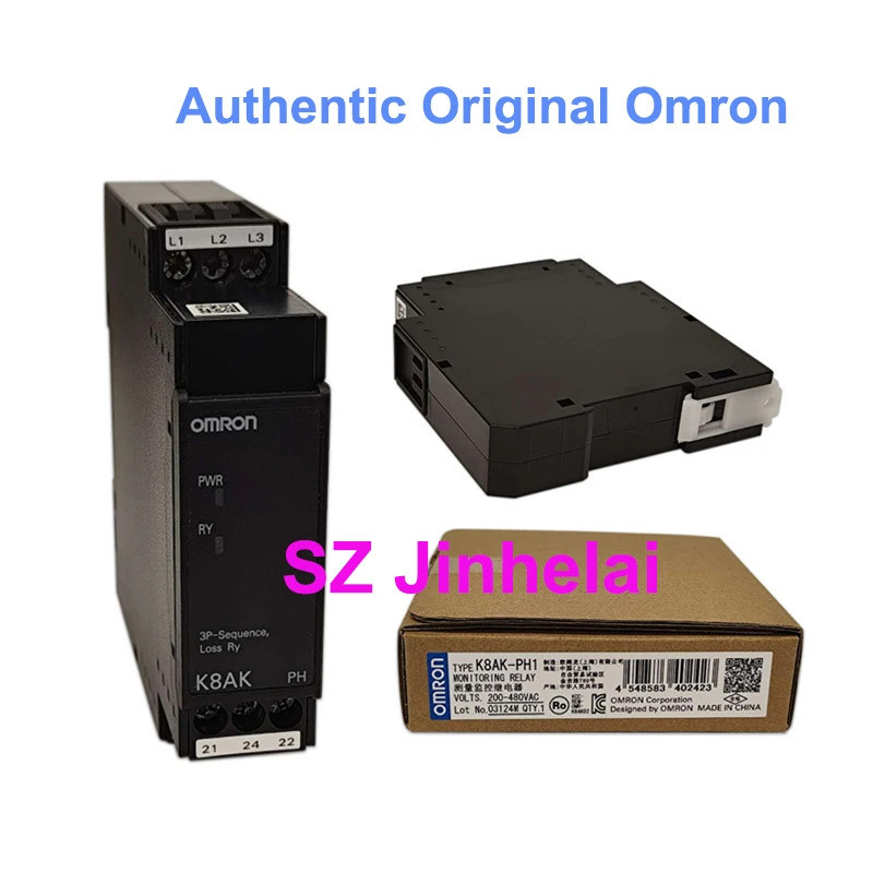 K8AK-PH1 แท้ 3 เฟส Loss Relays วัดการตรวจสอบรีเลย์ 200-480VAC