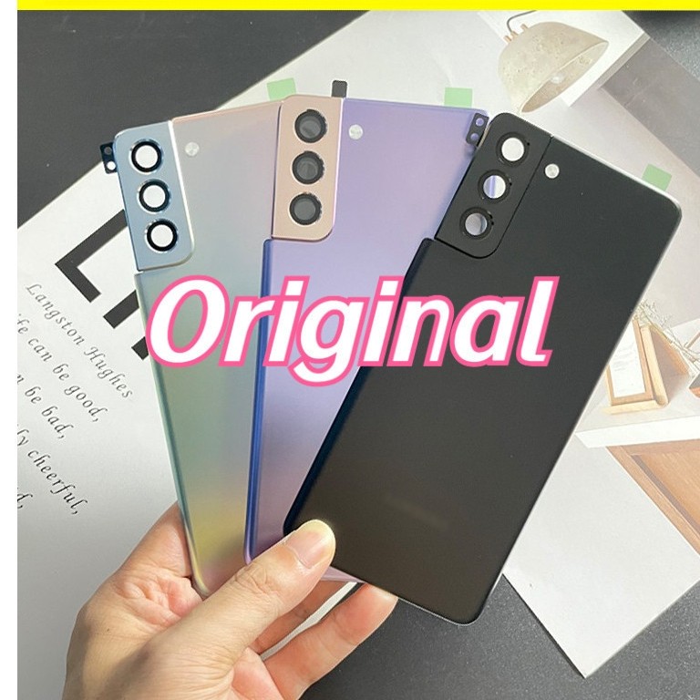 ถอดชิ้นส่วน 99% ใหม่/ใหม่เอี่ยมสําหรับ Sam S21+ ฝาหลังแก้ว S21 Ultra Back Shell G9980 แบตเตอรี่ 21FE