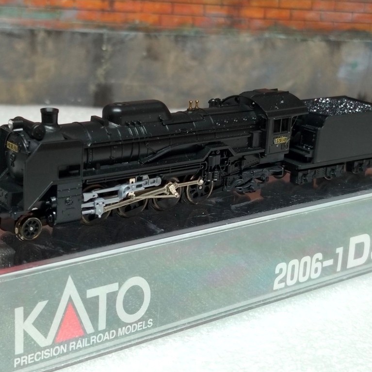 โมเดลรถไฟ หัวรถจักรไอน้ำ D51 * มือสอง * Kato 2006 - 1 JR D51 Steam Locomotive model train N gauge N 