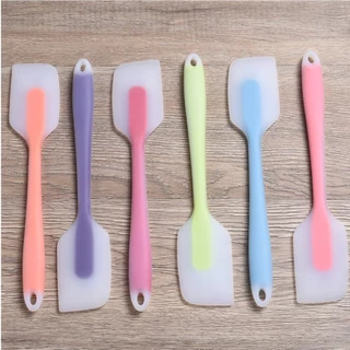 Novvia ไม้พายซิลิโคน ใส ไร้รอยต่อ มี7สี พายยางซิลิโคน ไม้พาย ไม้พายทำขนม ทัพพี อุปกรณ์เบเกอรี่ ทนร้อน