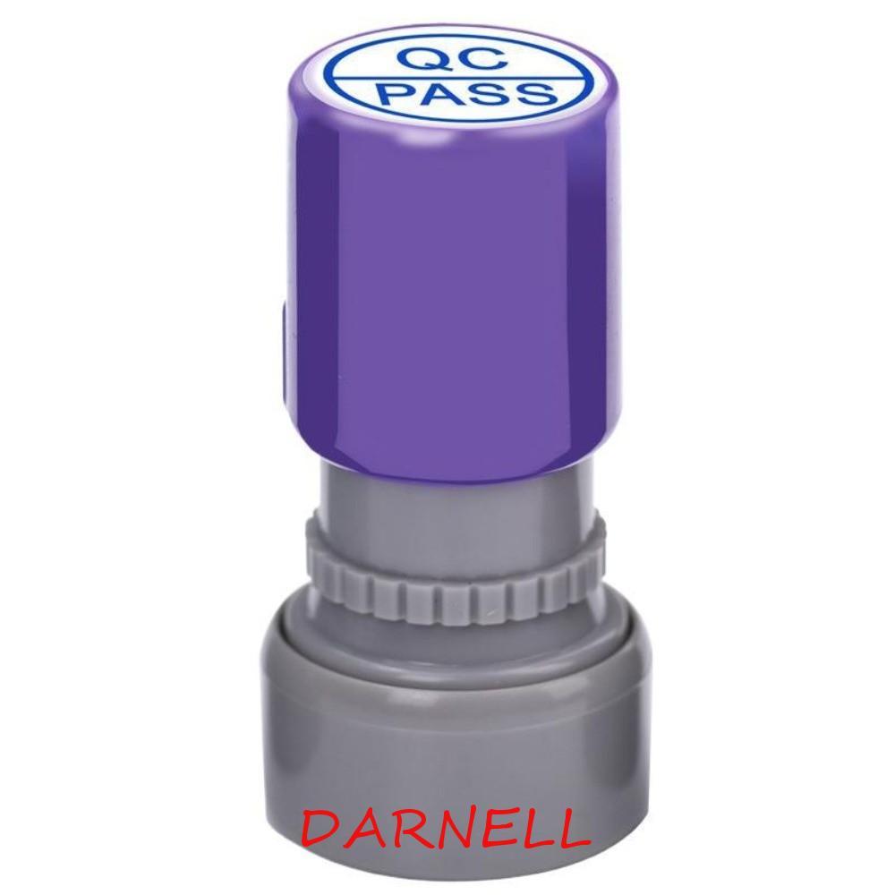 DARENEL QA QC Inspect Stamp, Self-Inking Time-s Quality PASS Stamp, Portable IQC OQC สลักคุณภาพ Insp