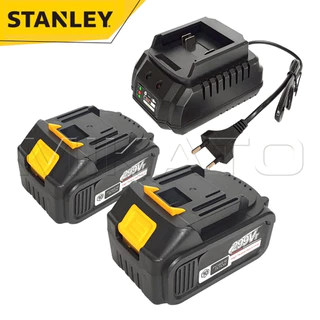 STANLEY เครื่องเจียร์ไร้สาย+สว่านแบตไร้สาย+บล็อกแบตไร้สาย+สว่านโรตารี่รุ่น 299V [ แบต 10 CELL เต็ม ] พร้อมแท่นชาร์จ
