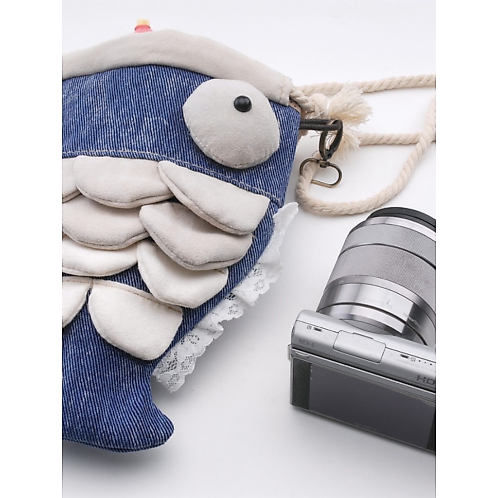 ปลาน่ารัก Micro Single Sony Polaroid Camera Bag กระเป๋าผ้ากระเป๋าโทรศัพท์มือถือ R50 XT5 GX7 A6000 A7