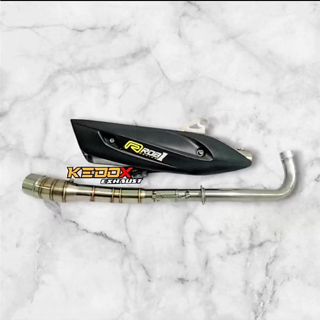 ท่อไอเสีย rob 1 มาตรฐาน racing สําหรับ XRM RAIDER RUSI SMASH WAVE 100 125/Exhaust LC135/Exhaust WAVE
