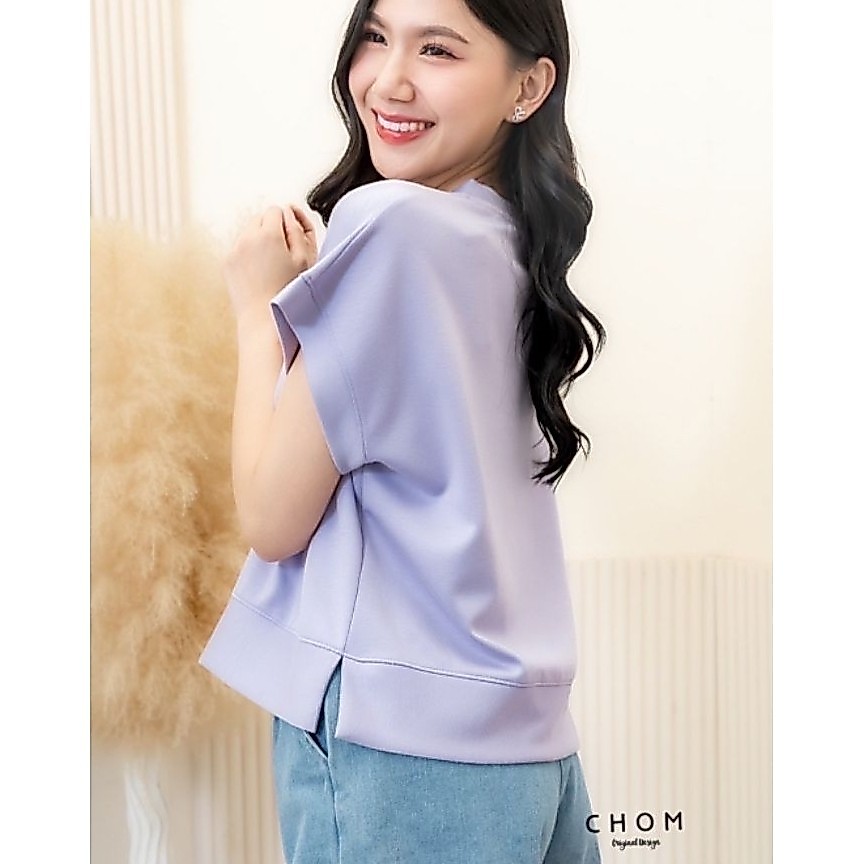 ~•เสื้อคอกลมแขนล้ำ ดีไซน์สุดชิคที่สาวๆ ต้องมี!  ผ้านาโนนุ่ม ใส่สบายสุดๆ🐰💖