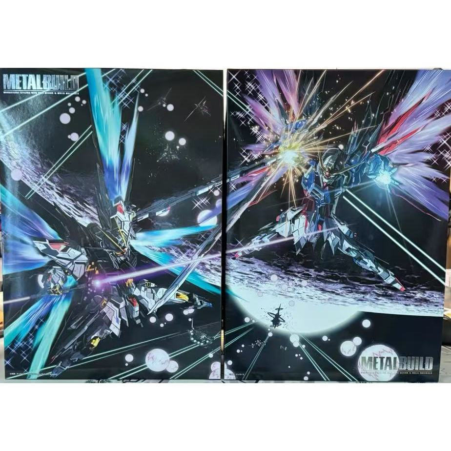 BANDAI MB METAL BUILD Destiny Gundam แพ็คเกจเต็มมีปีกของ Light STRIKE FREEDOM Gundam WING OF LIGHT O