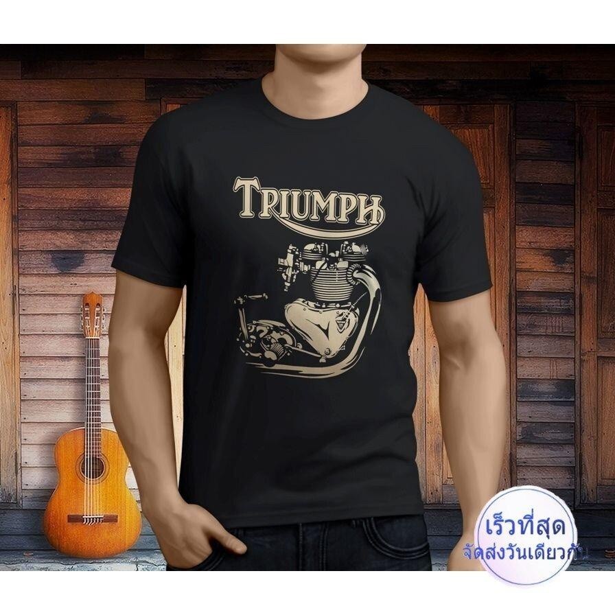 อเมริกันย้อนยุครถจักรยานยนต์เครื่องยนต์จดหมายพิมพ์แขนสั้นสีดําด้านล่างหลวมวางไหล่รอบคอ ยาก ผู้ชาย สไตล์สบายๆเสื้อยืด
