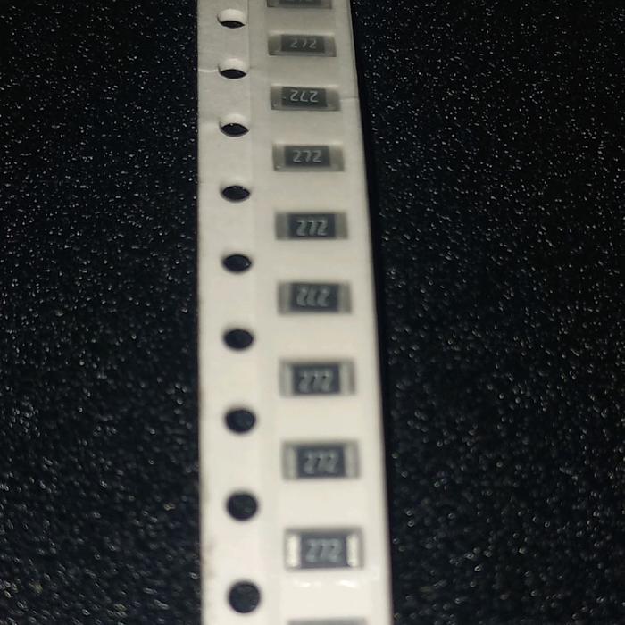 SMD 1206 2k7 1/4w Resistor original yageo taiwan รหัส 2701 / 272 2.7k 2.7 k r ohm 2.7 กิโล 1/4 วัตต์