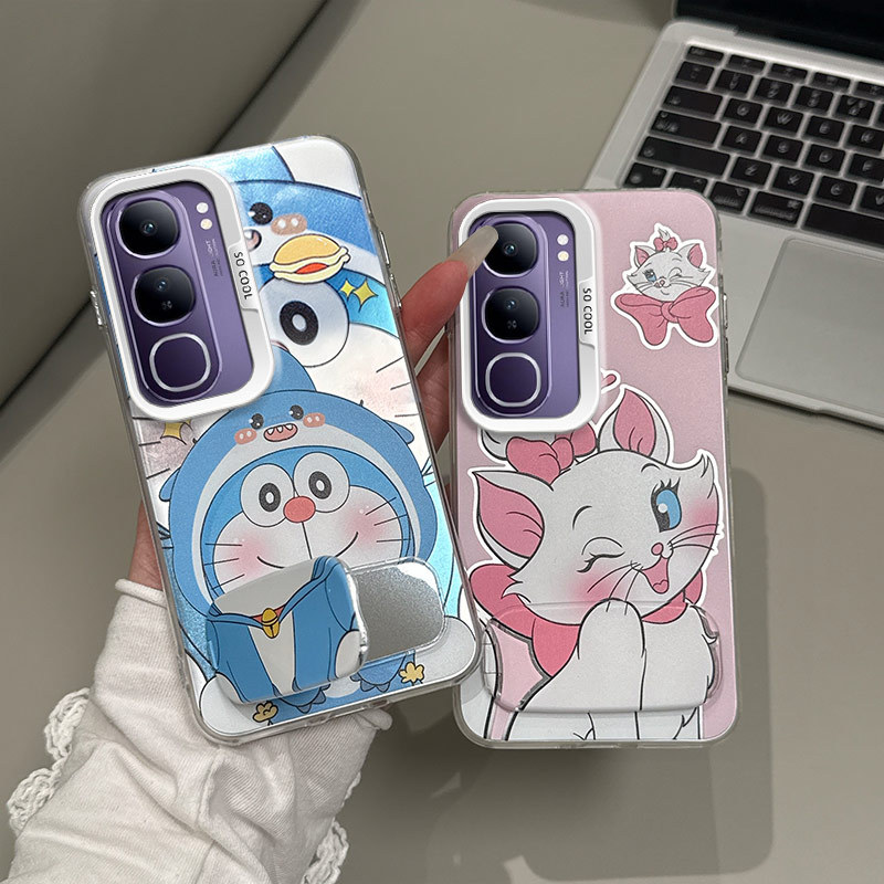 เคส vivo y19s เคส vivo y29 5g เคส สีเงิน โทรศัพท์ป้องกันการตก bts