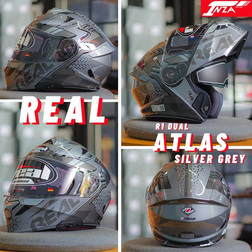 หมวกกันน็อคเปิดคาง REAL HELMETS ATLAS แว่นด้านใน 2 ชั้น สปอร์ตทัวร์ริ่ง ปี2026 ใหม่ล่าสุด thumbnail 7