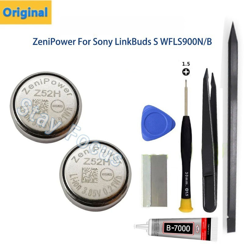 แบตเตอรี่หูฟังไร้สาย 3IN1 เหมาะสําหรับ Sony Linkbuds S WFS900N/B Z52H Zenipower คุณภาพสูงใหม่ 731834 เคสชาร์จหูฟัง แบตเตอรี่
