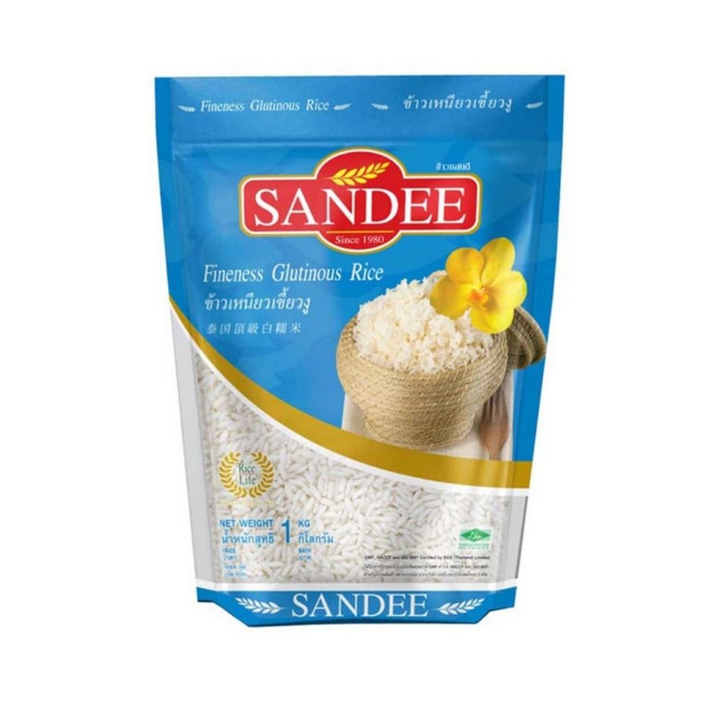 ข้าวแสนดี ข้าวเหนียวเขี้ยวงู Sandee Fineness Glutinous Rice 1kg.
